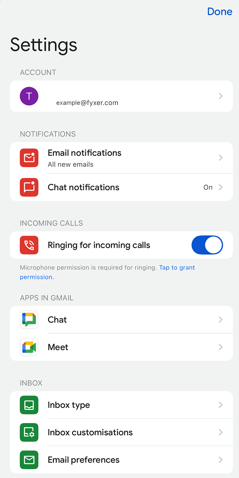 Android-Google-Settings