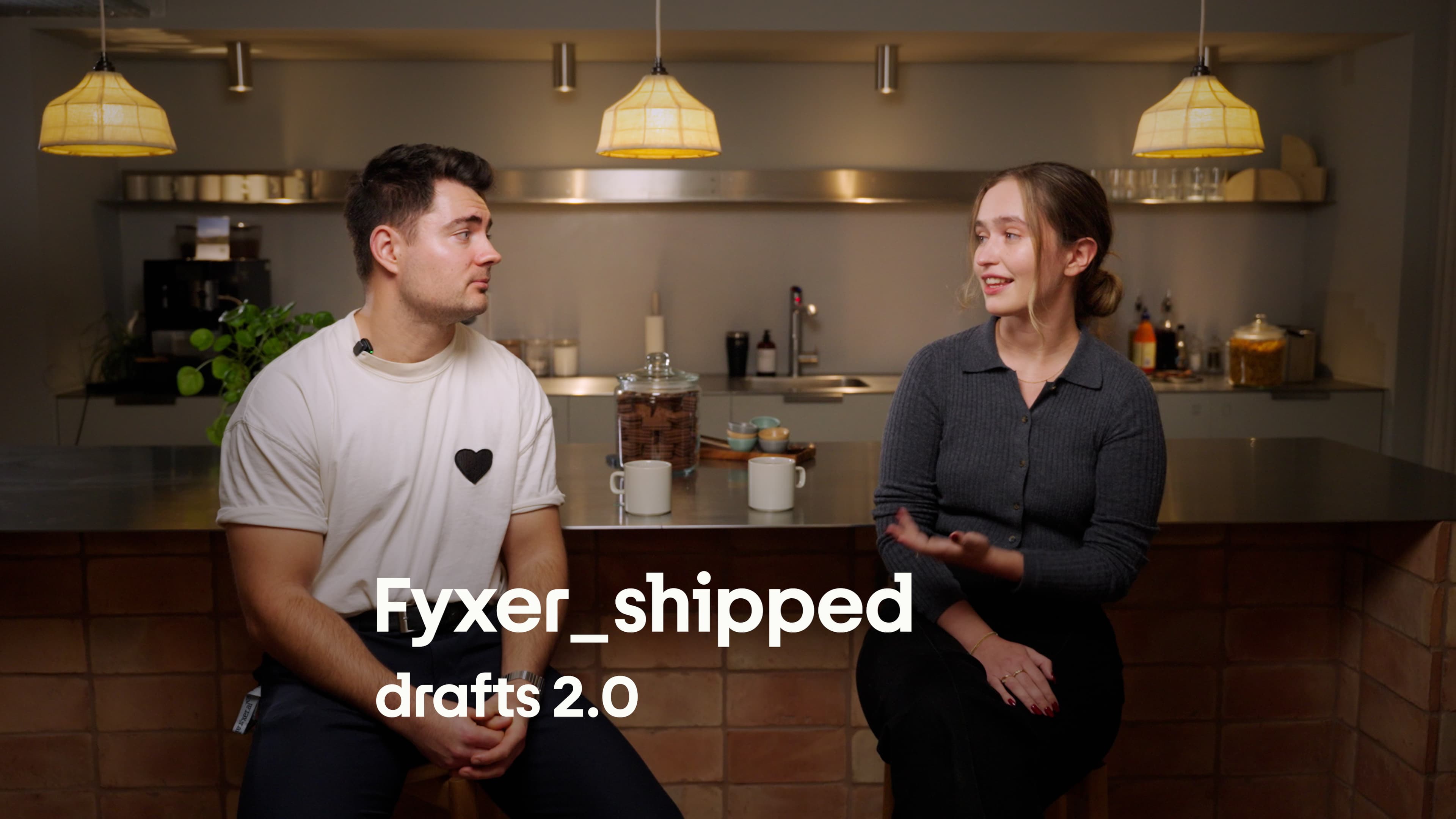 Fyxer's engineers, Joey and Eleanora being interviewed.