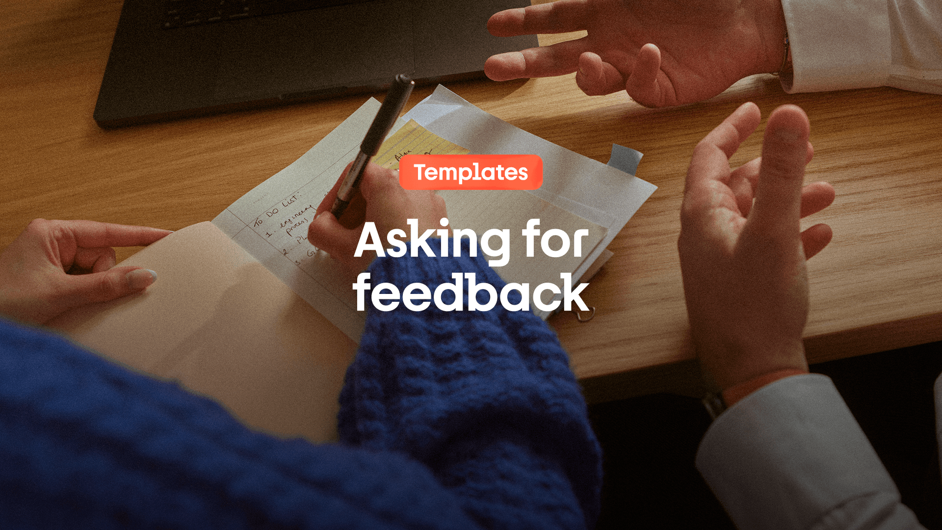 Asking for feedback by email